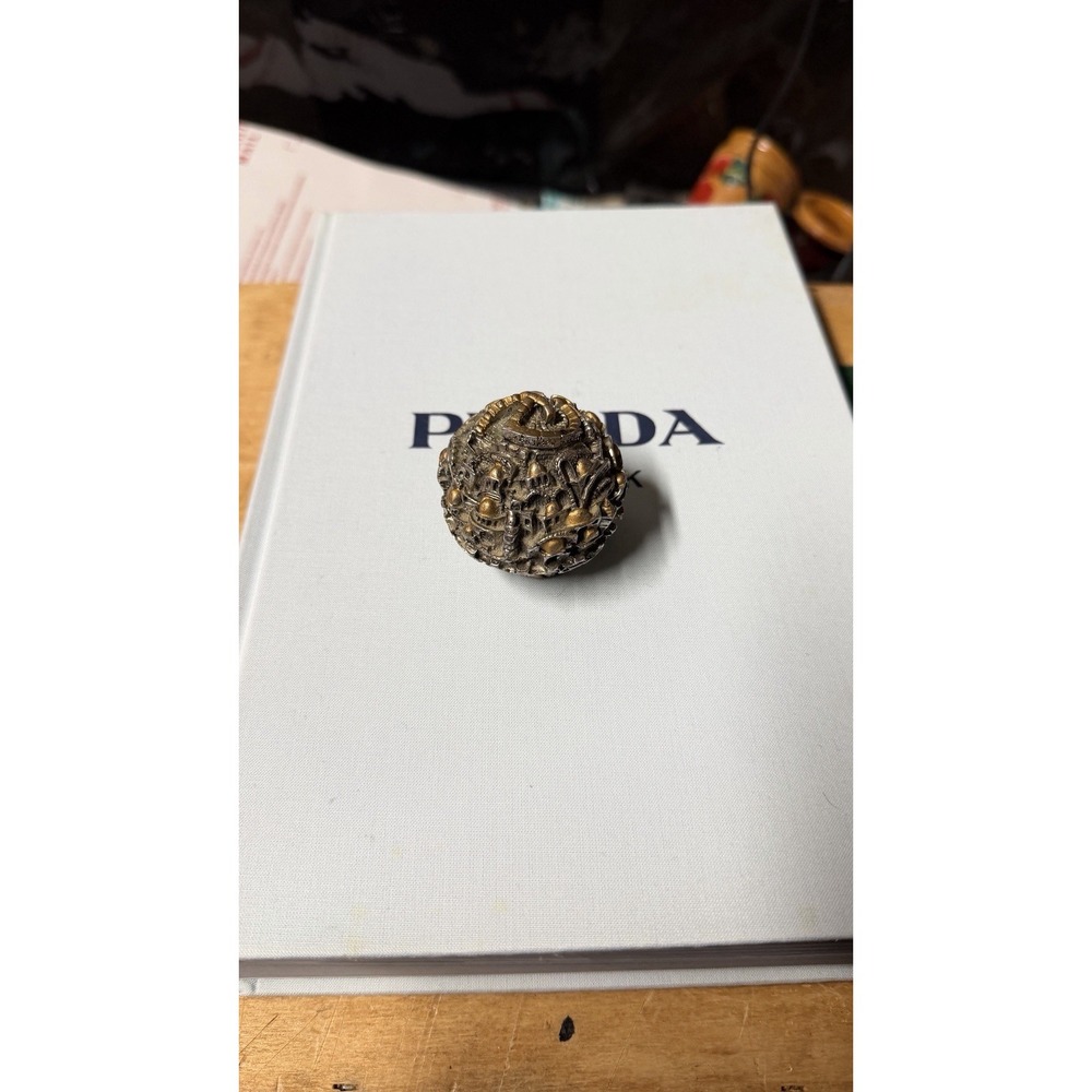 Vintage Jerusalem Old City‎ Metal Miniature Sculpture Sphere Souvenir Figurine